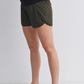 Olive Active Maternity Shorts