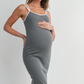 Ribbed Double Strap Tank Dress
