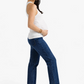 Maternity  28.5" Dad Jean W/ Bellyband In Levi