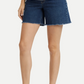 Maternity  5" Dad Jean Shorts W/ Bellyband In Levi