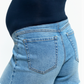 Maternity  5" Dad Jean Shorts W/ Bellyband In Jocelyn