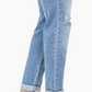 Maternity  28" Boyfriend Jean W/ Bellyband In Anastasia