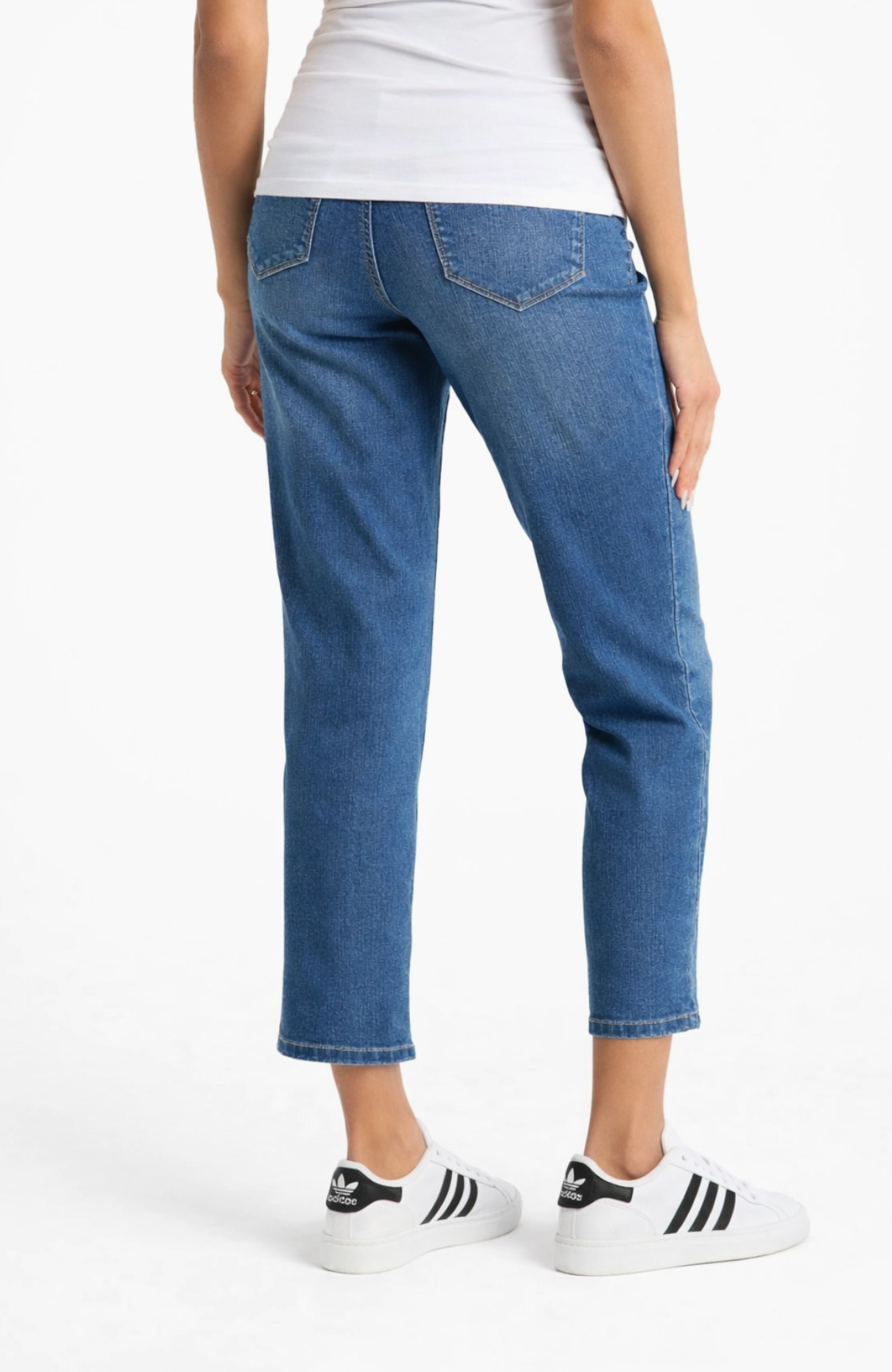 Maternity  28" Ankle Straight Leg Jean W/ Bellyband In Ace