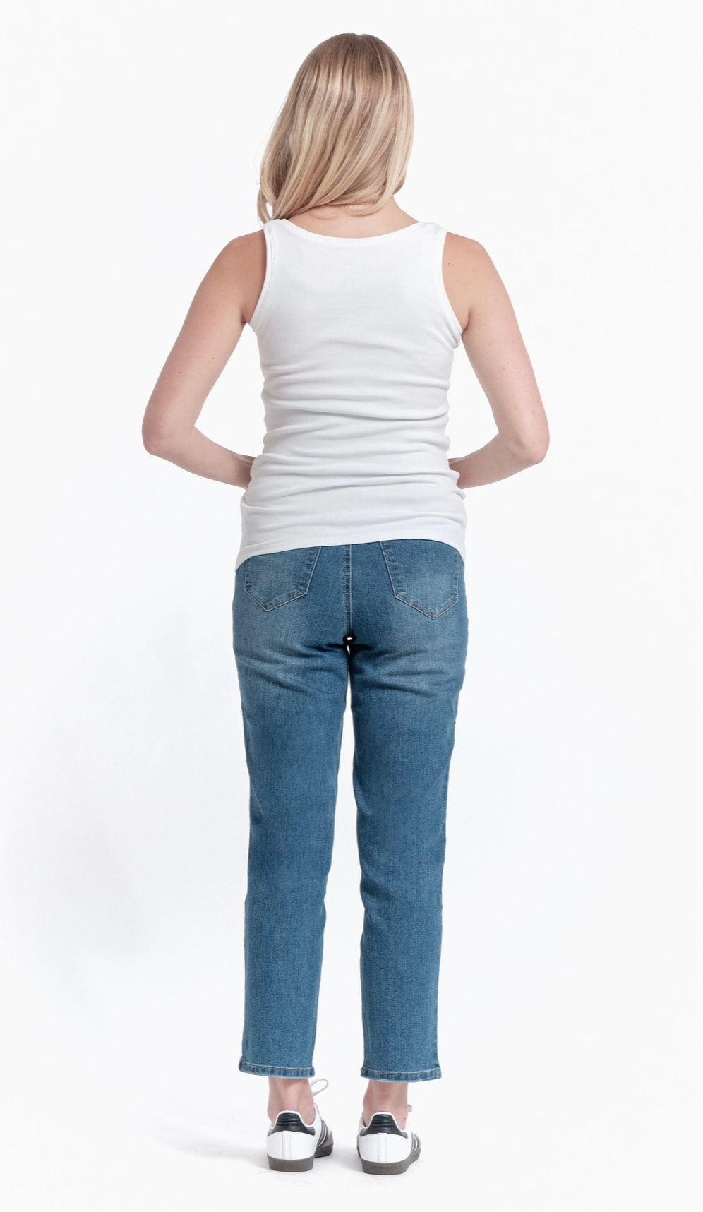 Maternity  28" Straight Leg Jean W/ Bellyband In Nola