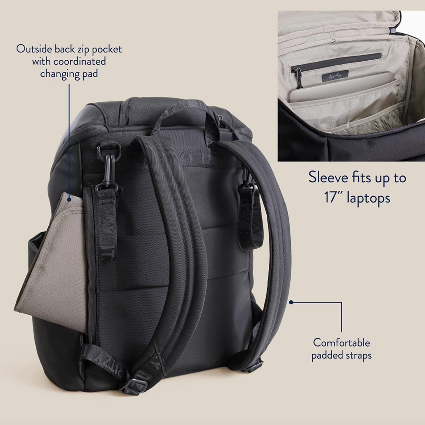 Belong Bucket Backpack Diaper Bag
