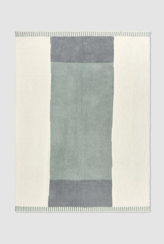 Beach Glass CozyChic Cova Center Stripe Throw