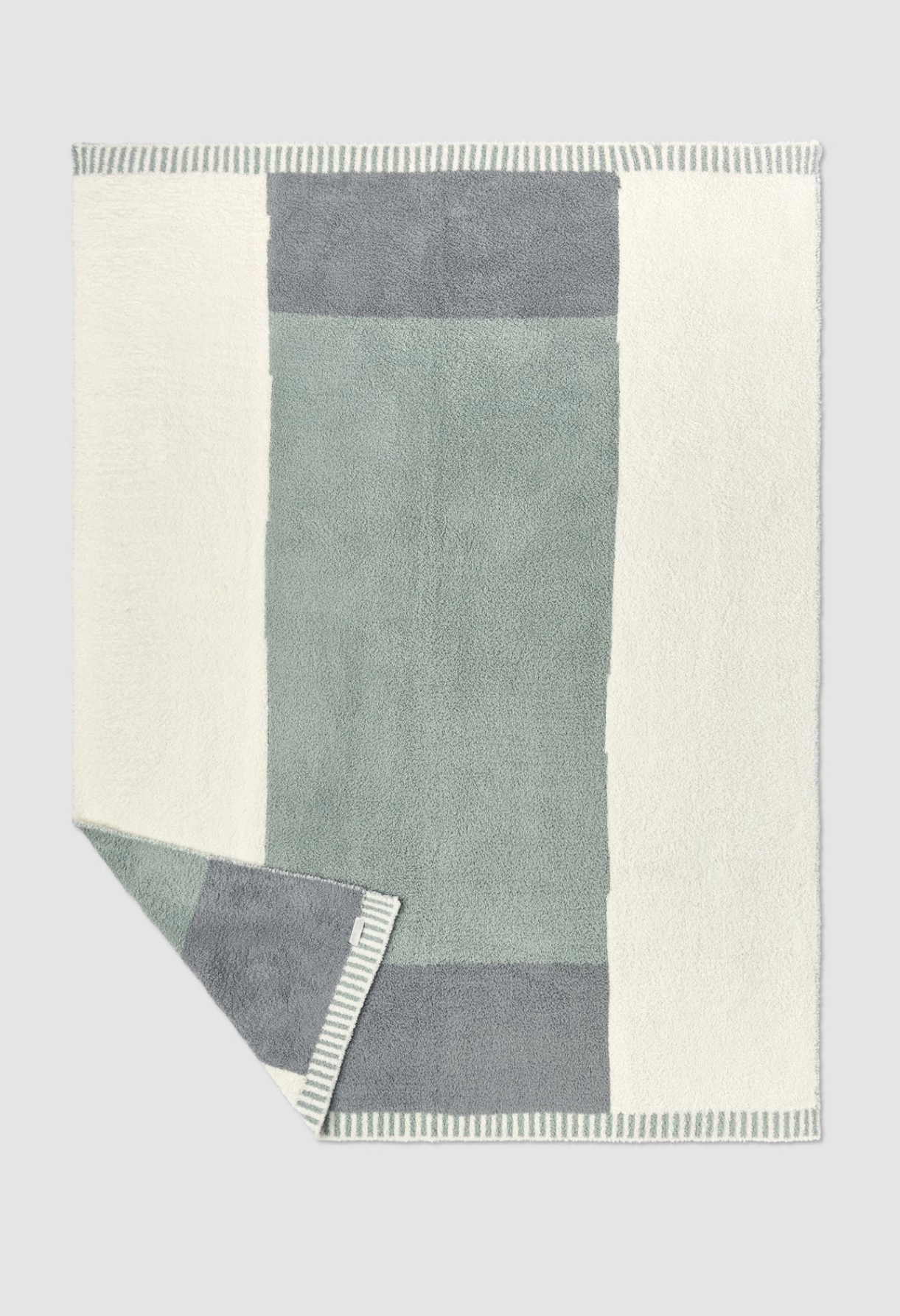 Beach Glass CozyChic Cova Center Stripe Throw