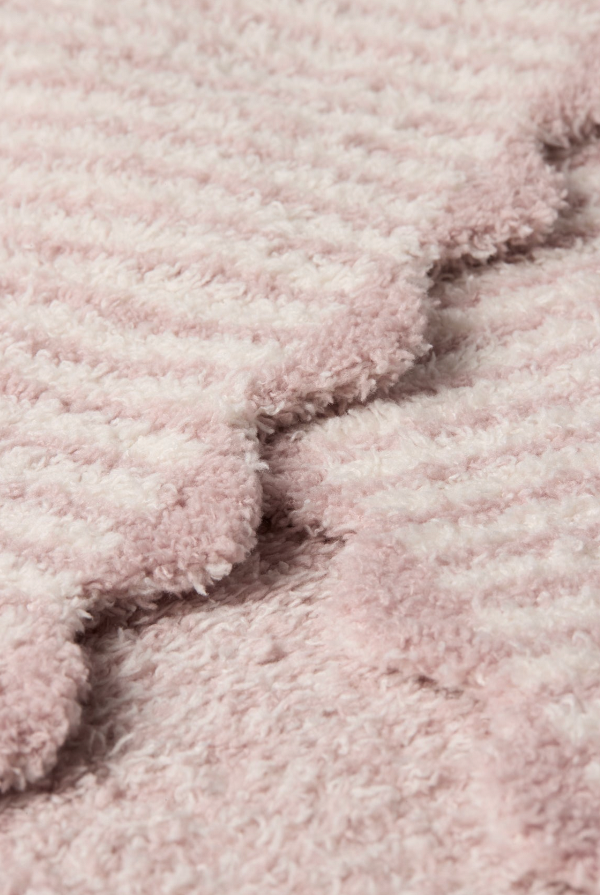 CozyChic Faded Rose Stripe Scallop Receiving Blanket