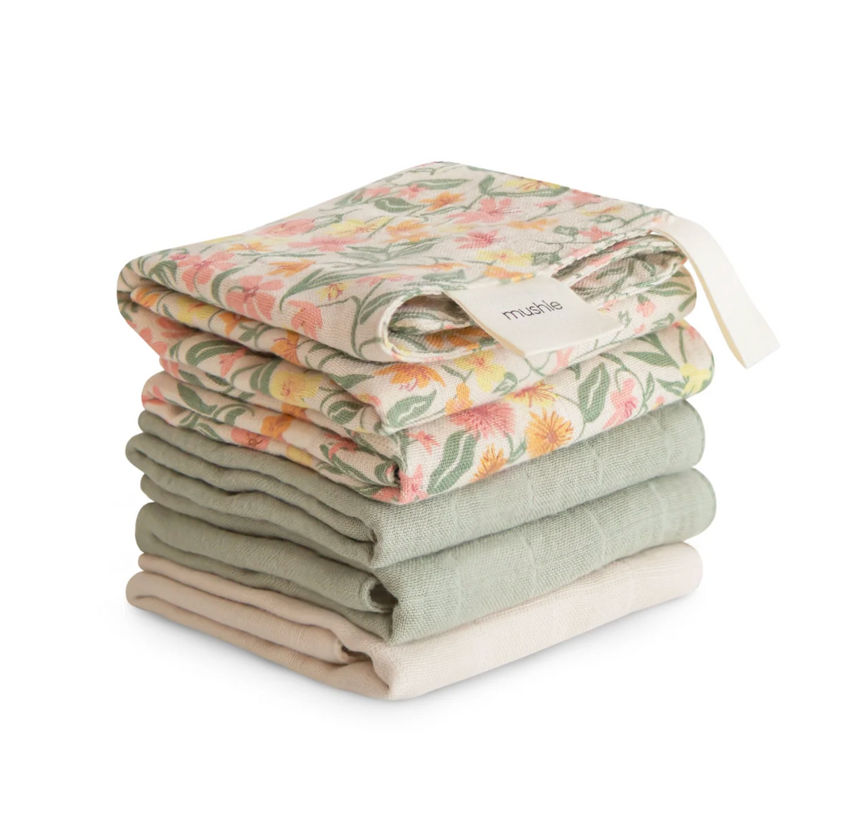 Muslin Cotton Washcloth - 5 Pack