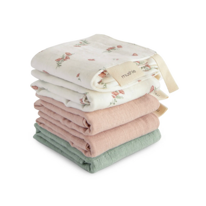 Muslin Cotton Washcloth - 5 Pack