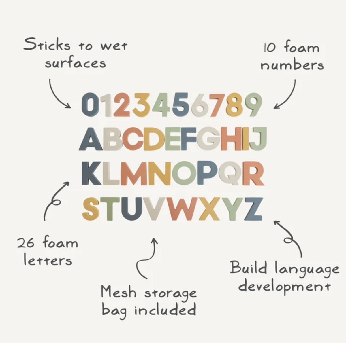 Letters & Numbers Bath Play Set