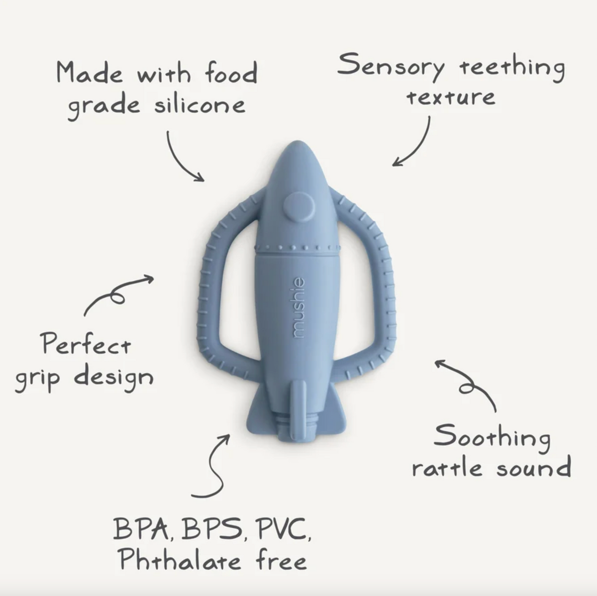 Rocket Rattle Teether