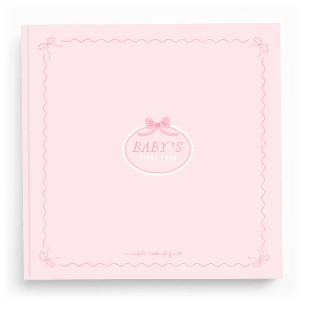 Bowkissed Blush First Year Baby Memory Book