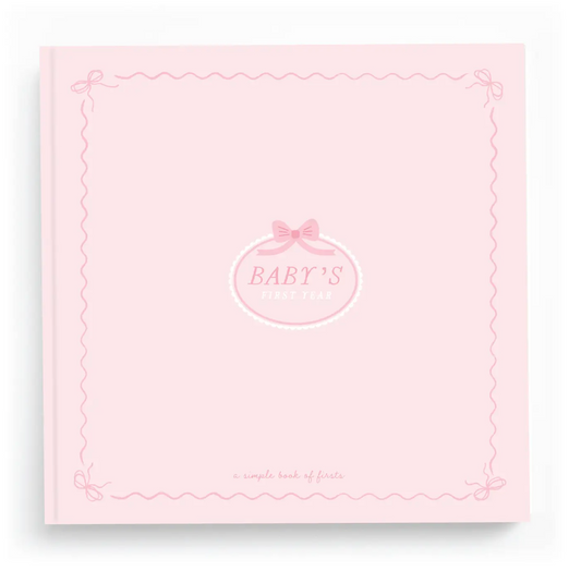 Bowkissed Blush First Year Baby Memory Book