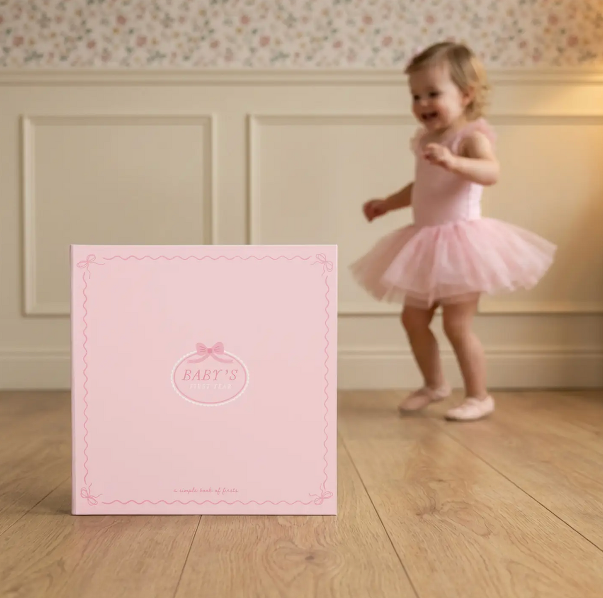 Bowkissed Blush First Year Baby Memory Book