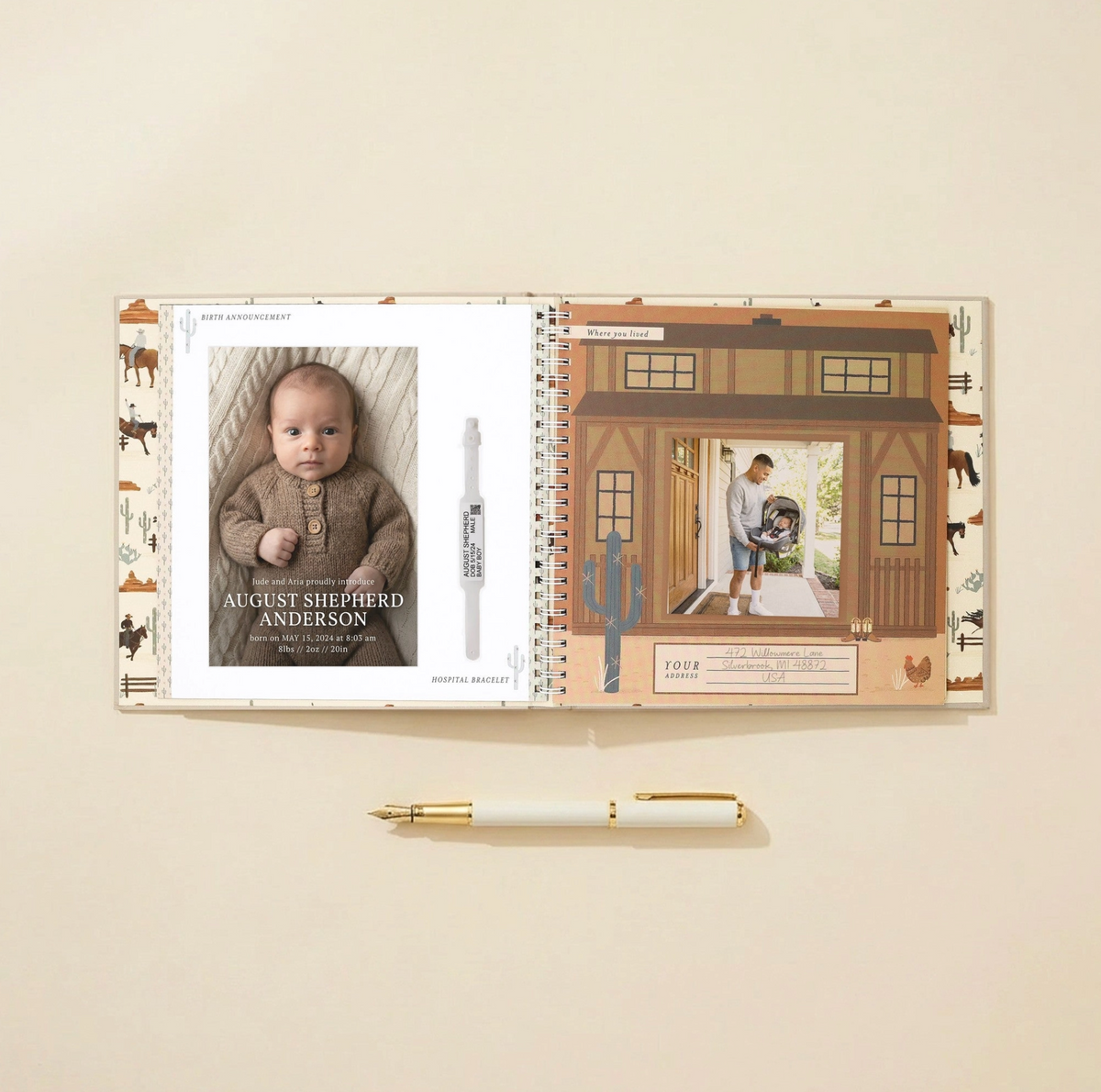 My First Rodeo First Year Baby Memory Book