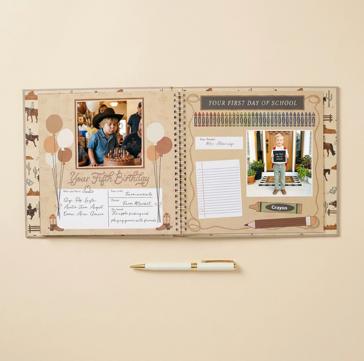 My First Rodeo First Year Baby Memory Book