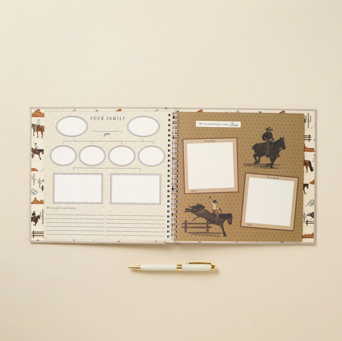 My First Rodeo First Year Baby Memory Book