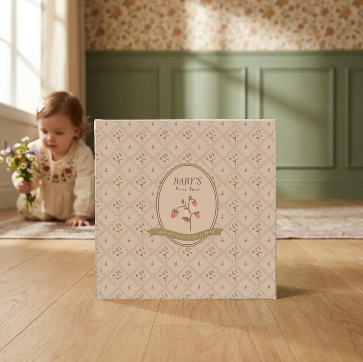 Cottage Garden First Year Baby Memory Book
