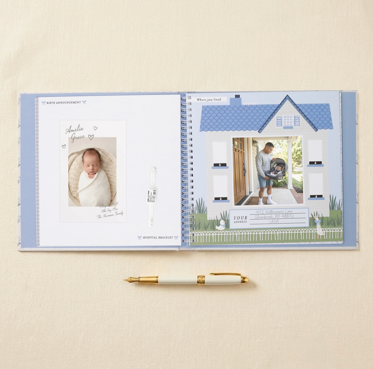 Little Goose First Year Baby Memory Book