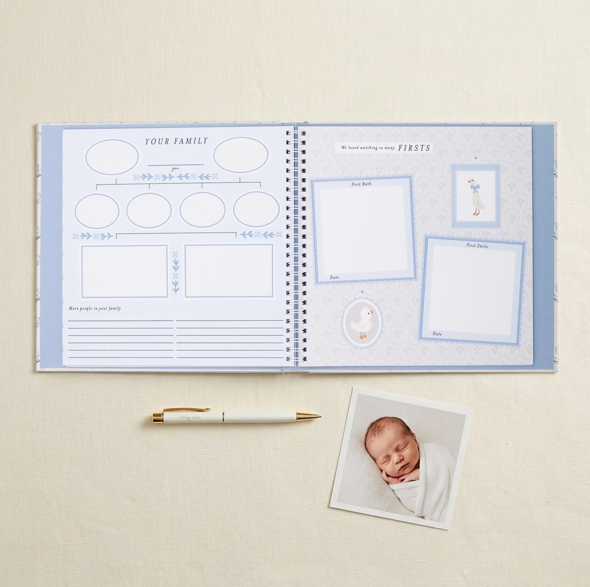 Little Goose First Year Baby Memory Book