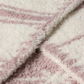 CozyChic Folklore Star Stroller Blanket - Faded Rose/Cream