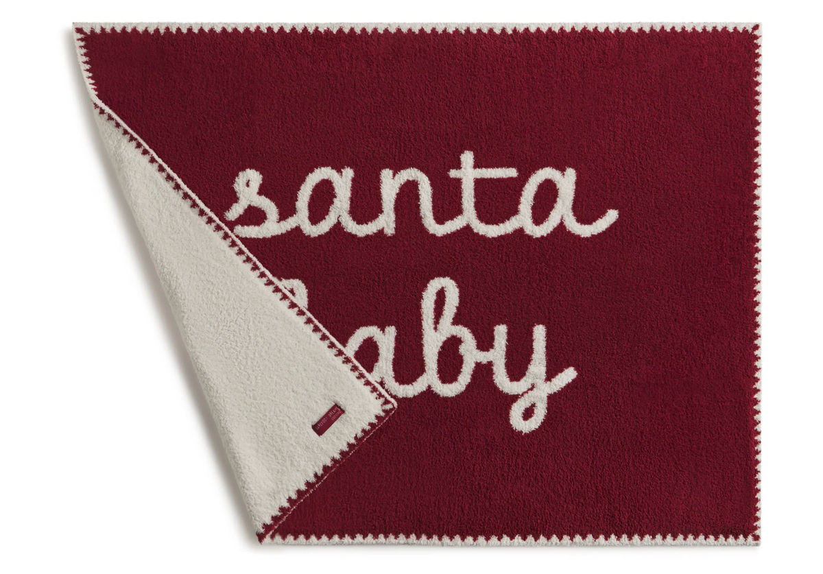 CozyChic Santa Baby Stroller Blanket - Crimson