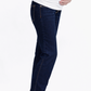 Maternity 34" Baggy Straight Leg Jean W/ Bellyband In Rinse