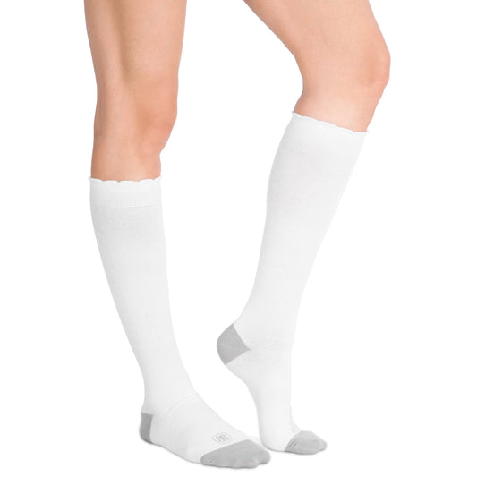 White/Grey Compression Socks