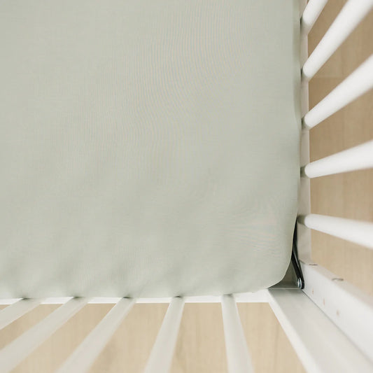 Sage Stretchy Crib Sheet