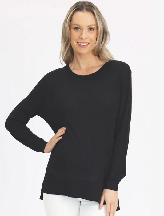 Black Oversize Maternity Sweater