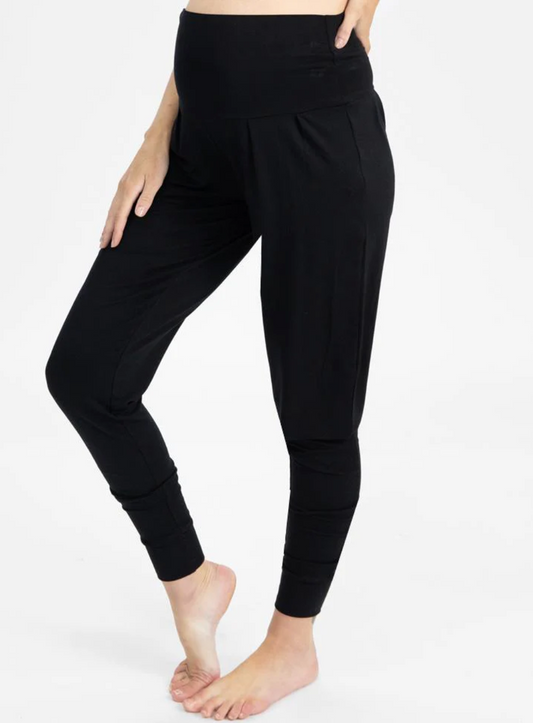 Black High Waisted Maternity Lounge Pants