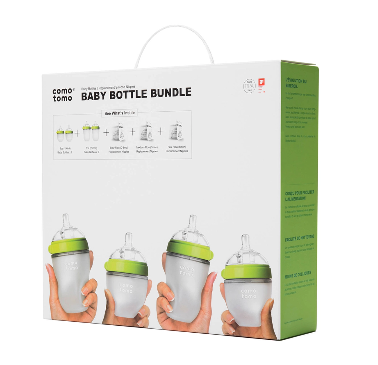 Comotomo Baby Bottle Bundle - Green