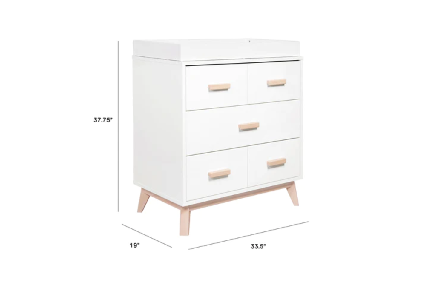Babyletto Scoot 3-Drawer Changer Dresser With Removable Changing Tray