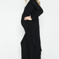 Black Maternity Jumpsuit & Cardigan Set