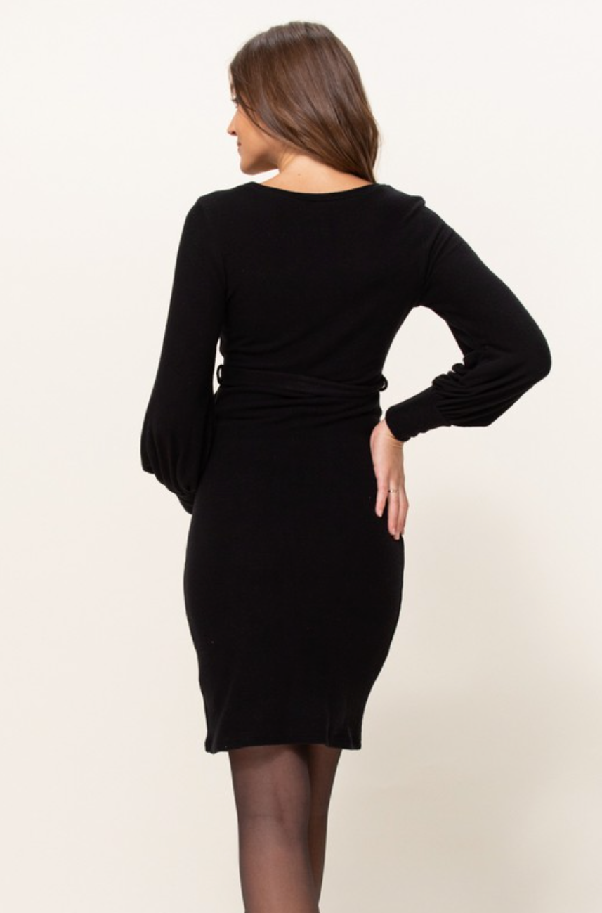 Cashmere-Like Knit Maternity Dress