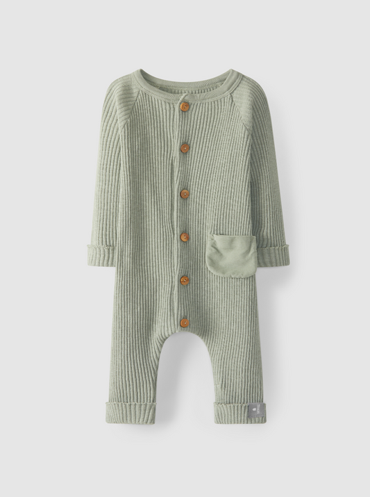 Dusty Sage Ribbed Coverall