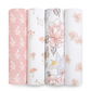 Earthly Muslin Swaddles 4-Pack