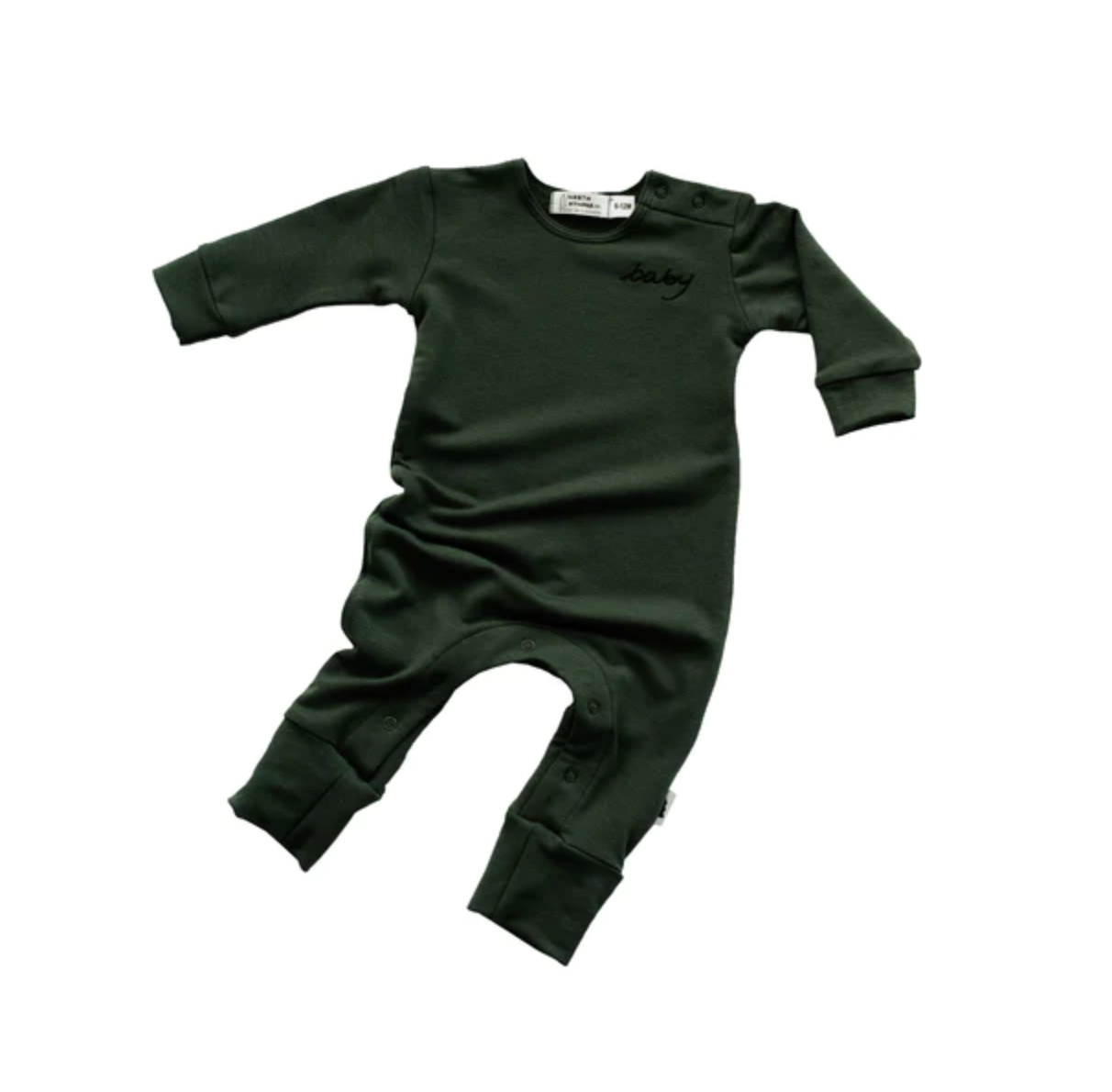 Pine Romper With Baby Embroidery