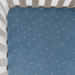 Denim Triangle Stretchy Crib Sheet