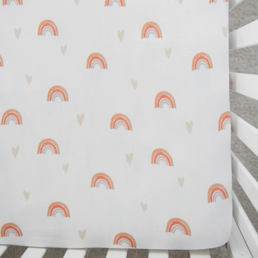 Over The Rainbow Stretchy Crib Sheet