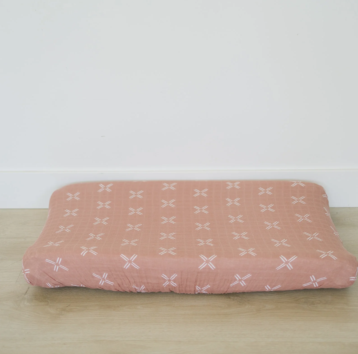 Just Peachy Muslin Changing Pad Cover