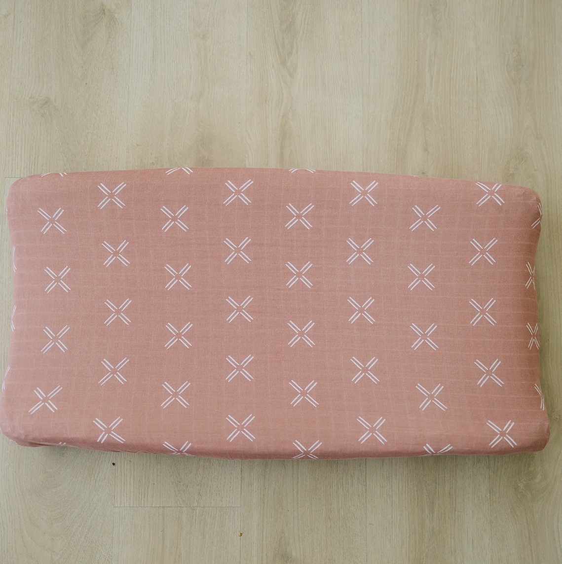 Just Peachy Muslin Changing Pad Cover