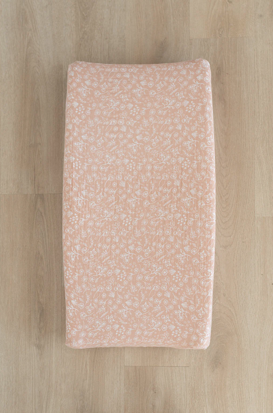 Wildflower Muslin Changing Pad Cover