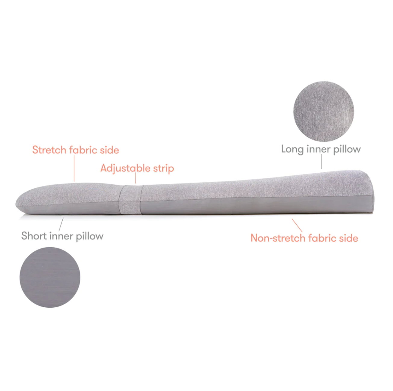 Adjustable Keep-Cool Pregnancy Pillow