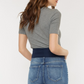 Medium Wash Distressed Maternity Denim Shorts